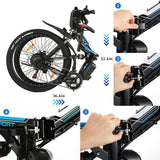 ViVi 26Inch Electric 350W 36V Foldable Mountain Bike