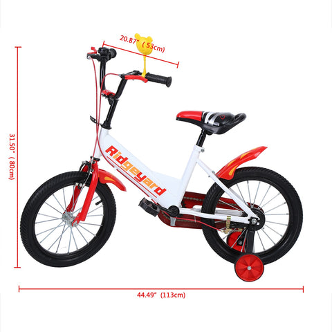 ridgeyard kinderfahrrad 16 Inch Kids Bike With Training Wheels – Grab and Go Venture Co