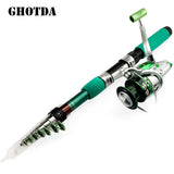 Telescopic Fishing Rod and Spinning Fishing Reel