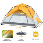 5 Person Outdoor Automatic Set up Camping Tent