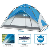 5 Person Outdoor Automatic Set up Camping Tent