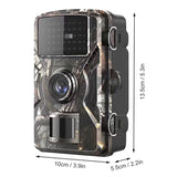 16MP 1080P Wildlife Scouting Camera with 12M Night Vision Motion Sensor