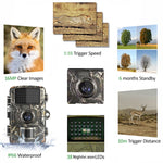 16MP 1080P Wildlife Scouting Camera with 12M Night Vision Motion Sensor