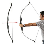 Huntingdoor 30lbs/40lbs Recurve Bow and Arrows Set Right Hand&amp;Left Hand Double Arrow for Shooting Hunting Games Outdoor Sports