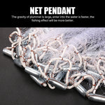 2.4/4.8M Heavy Duty Zinc Sinker Fishing Cast Net