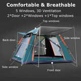 5-6 Person Outdoor Automatic Speed-open Beach Tent