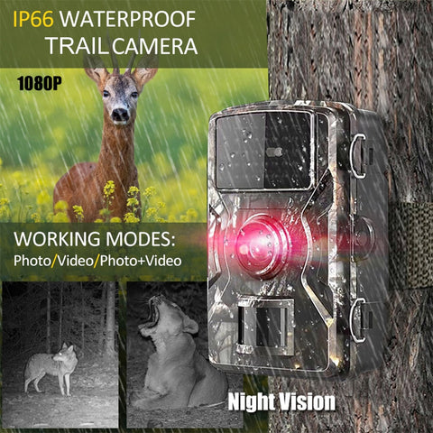 16MP 1080P Wildlife Scouting Camera with 12M Night Vision Motion Sensor