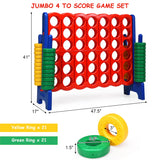 Jumbo 4-to-Score 4 in A Row Giant Game Set