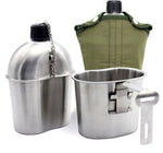 0.5L 1L Stainless Steel Military Canteen Portable Cup