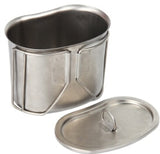 0.5L 1L Stainless Steel Military Canteen Portable Cup