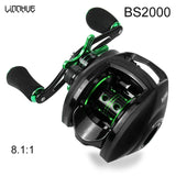 LINNHUE Best Baitcasting Reel BS2000 8.1:1High Speed Fishing Reel