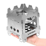 Lixada Outdoor Camping Stove Portable Furnace, Cooking, Picnic Stainless Steel. n Wood Stove for Fishing Hiking