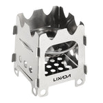 Lixada Outdoor Camping Stove Portable Furnace, Cooking, Picnic Stainless Steel. n Wood Stove for Fishing Hiking