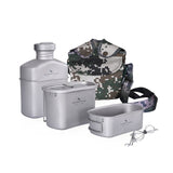 Boundless Voyage Outdoor Camping Titanium Military Canteen Cups Set