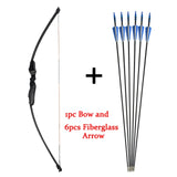 Archery Recurve Takedown Bow 40lbs Straight Bow Long Bow With Fiberglass Arrows