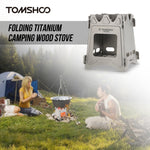 TOMSHOO Titanium Folding Wood Stove