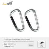 AceCamp D-shape Carabiner