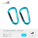 AceCamp D-shape Carabiner