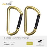 AceCamp D-shape Carabiner