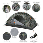 Ultralight Waterproof Camping Tent Single Layer Portable