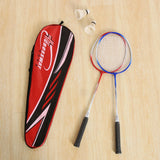 Badminton Kit 2Pcs Rackets+2Pcs Shuttlecock  +Carrying Bag