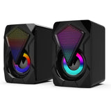 X2 Computer Speakers USB Wired Colorful Lighting Effect Speaker